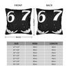 67 Meme Hands Six Seven 6 7 Pillow Case Comfy Pillow Cover Retro Trendy Pillowcases For Living Room Sofa