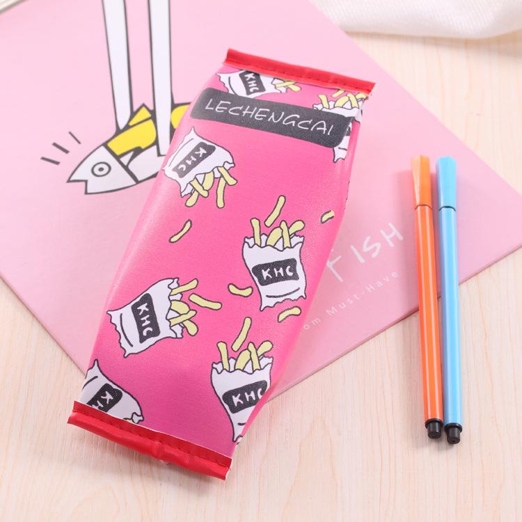 Student Pencil Case: Creative Macaron Cookie Design for Girls