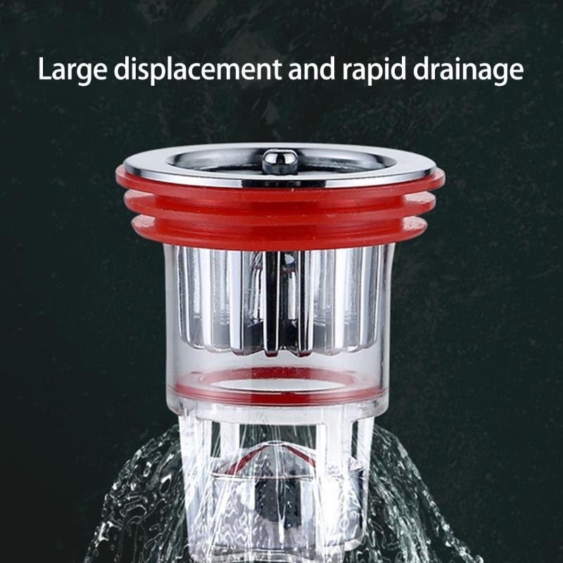4pcs not Clog Magnetic Suction Floor Drain Plugs Floor Drain Shower Waste Water Drainer for Odor Frees Living space