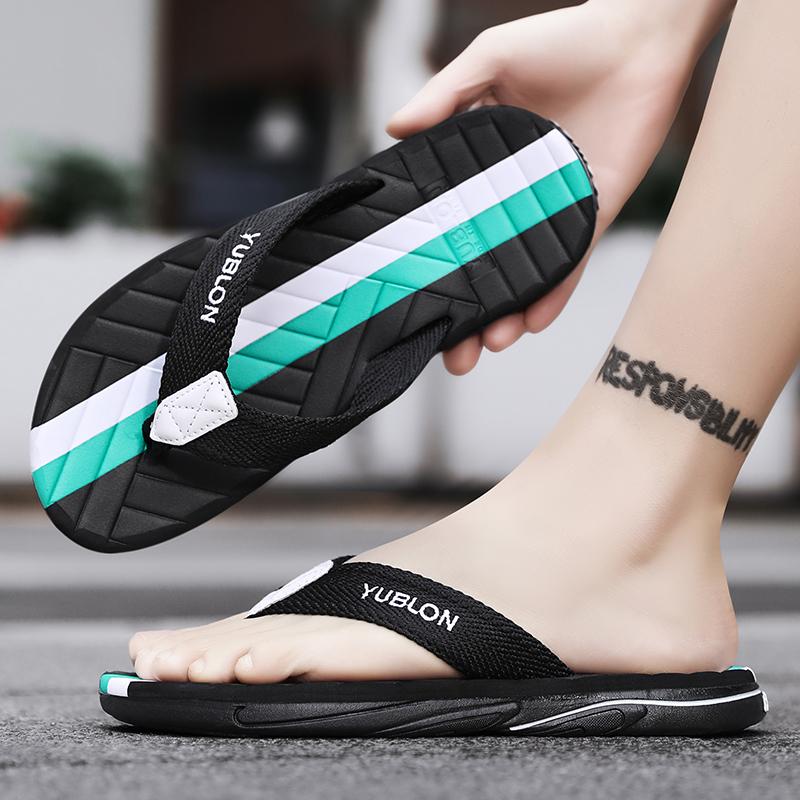 Fashion New Flip Flops for Men Summer Fashion Trend Casual Indoor and Outdoor Slippers Comfortable Lightweight Non-slip Male Footwear