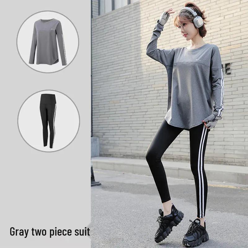Women's Quick-Dry Autumn/Winter Running and Yoga Set for Outdoor Training