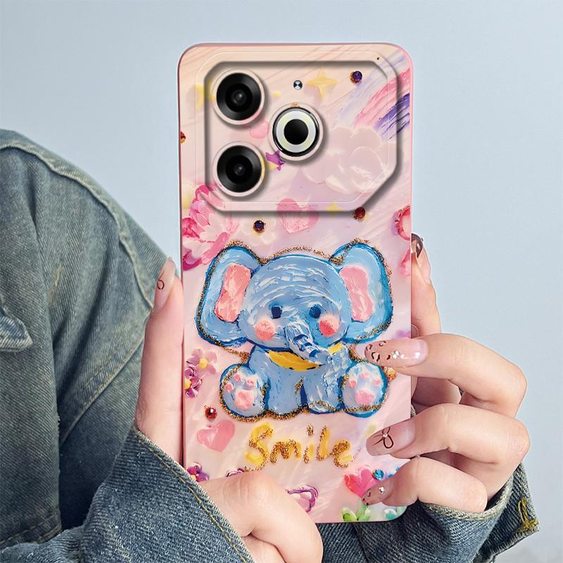 For Tecno Pova 6 Neo Phone Case Pova 6Neo Back Cover Silicone Cute Panda Flower Boys Girls Cartoon Shell Protective Coque Funda