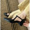 Designer French Pointed-toe Mary Jane Shoes Women's  Spring New Kitten Heel Shallow Single Shoe Temperament