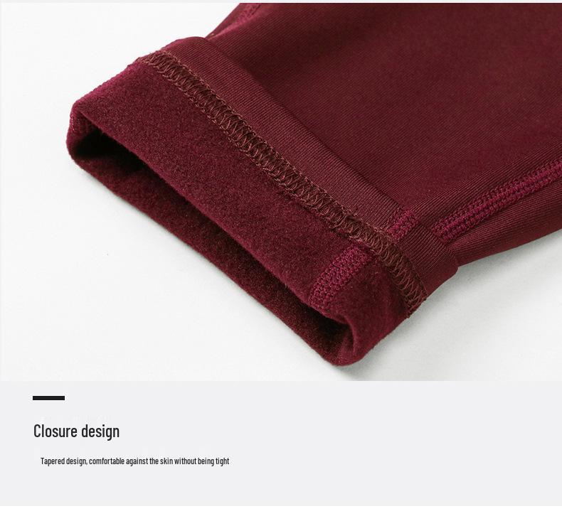 Women's Fleece-Lined High-Waisted Yoga Leggings with Pockets - Warm for Autumn/Winter - Style 12366