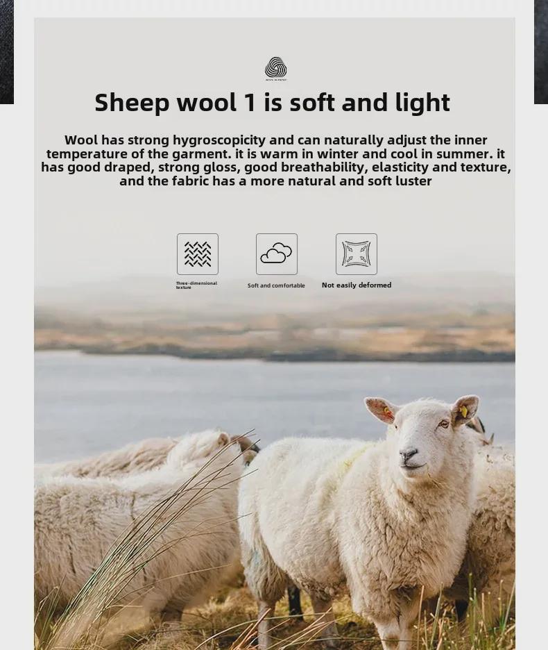 High-End Gray Wool Men's Business Suit Jacket