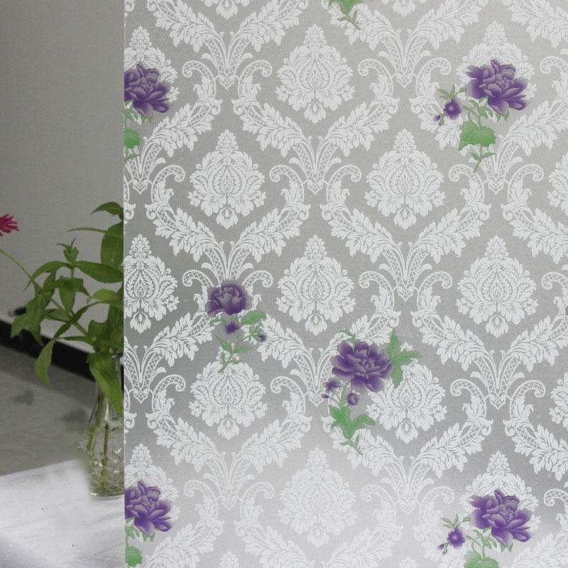 Film pentru fereastră 45x200cm Film cu vitralii matuit Autocolante pentru ferestre de confidențialitate Autocolante autoadezive pentru fereastră.