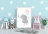 Picture Poster In a Frame A4 Cm Elephant PD210