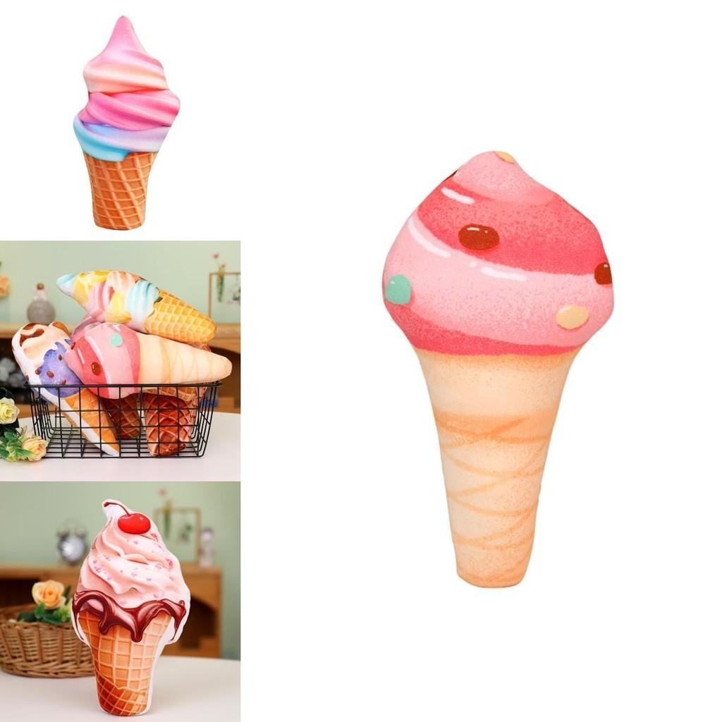Eis Plüschtier Kissen Weich Und Flauschig Perfektes Geschenk Für Eisliebhaber Buntes Und Niedliches Design