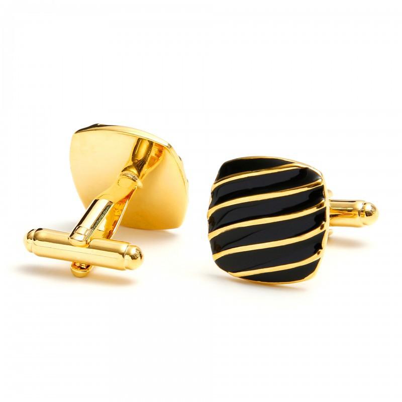 3-color Optional Square High-quality Simple French Men s Cufflinks artificial