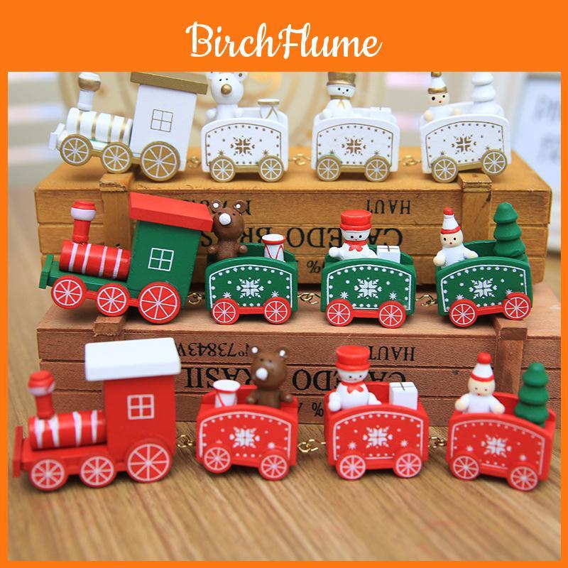 Enchanting Xmas Wooden Train Ornament For Kids Christmas Tree Decoration Delight