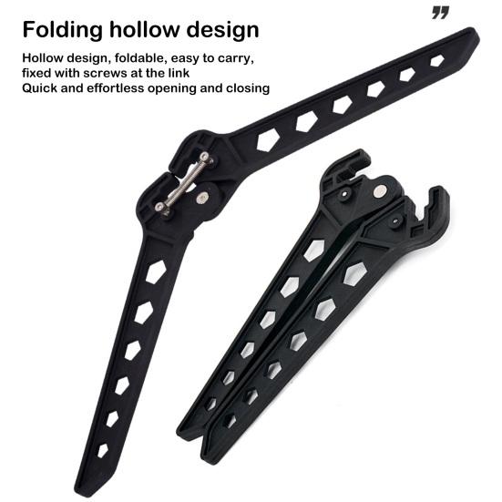 Archery Kickstand Compound Bow Kick Stand Holder Hollow Design Foldable Eight-Character Bow Frame
