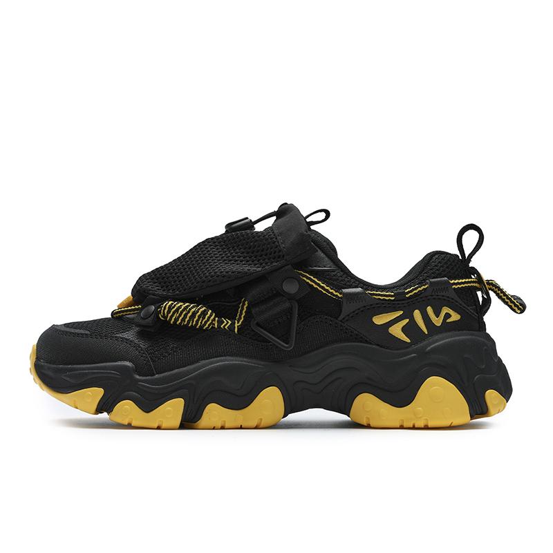 Fila Huang Jingyu X  Fluid 5 Cat Paw Whale Shoes Durable Low Top Casual Shoes Women sneaker Black F12W442128FBK