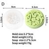 3D Circular Flower Soap Silicone Mold Classic Patterns Round Square Flower Soap Candle Resin Making Tool Diy Handmade Gift