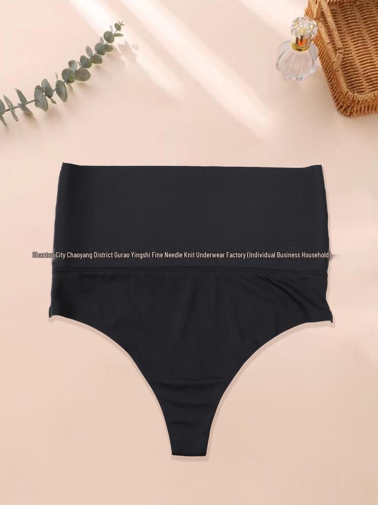 High-Waisted Seamless Shaping Tummy Control Thong for Women
