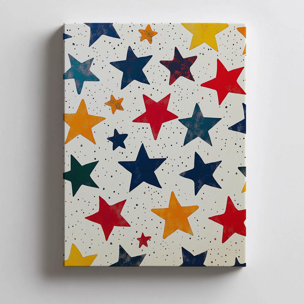 Happiness Star Poster Happiness Star Poster, 30X40 Cm, White Wooden Frame, 230 Gsm Matte Paper