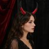 DIY Horn Headband Kit Halloween Ram Headband, Detachable Devil Headpiece for Retro Simulation Carnival Party, Festival Cosplay Hair Accessory,