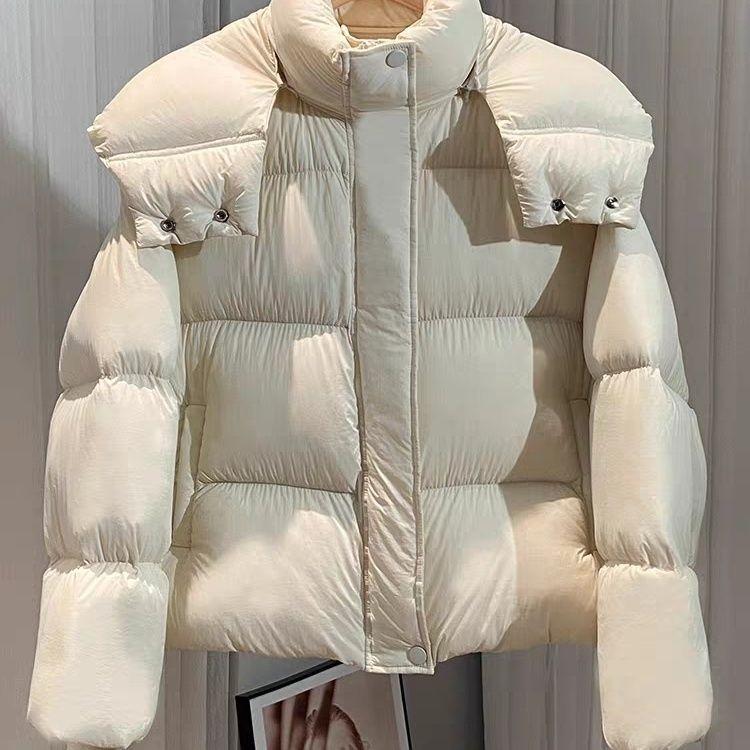 Stylish and Warm Women's Short-Length Loose Coat for Winter