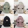 Nylon Durable Student Backpack With Interior Laptop Pocket For Commutes Daily