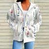 Plus Size Women Zip Up Hooded Jacket, New Long Sleeve Casual Hoodie Sweatshirt Coat