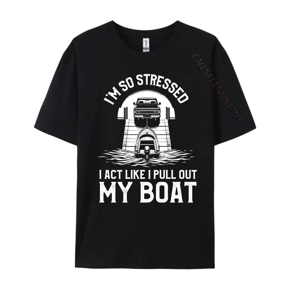 Funny Boat Accessories For Men Captainboating Boat Captain Clothing High Quality Graphic Tee Shirt Casual