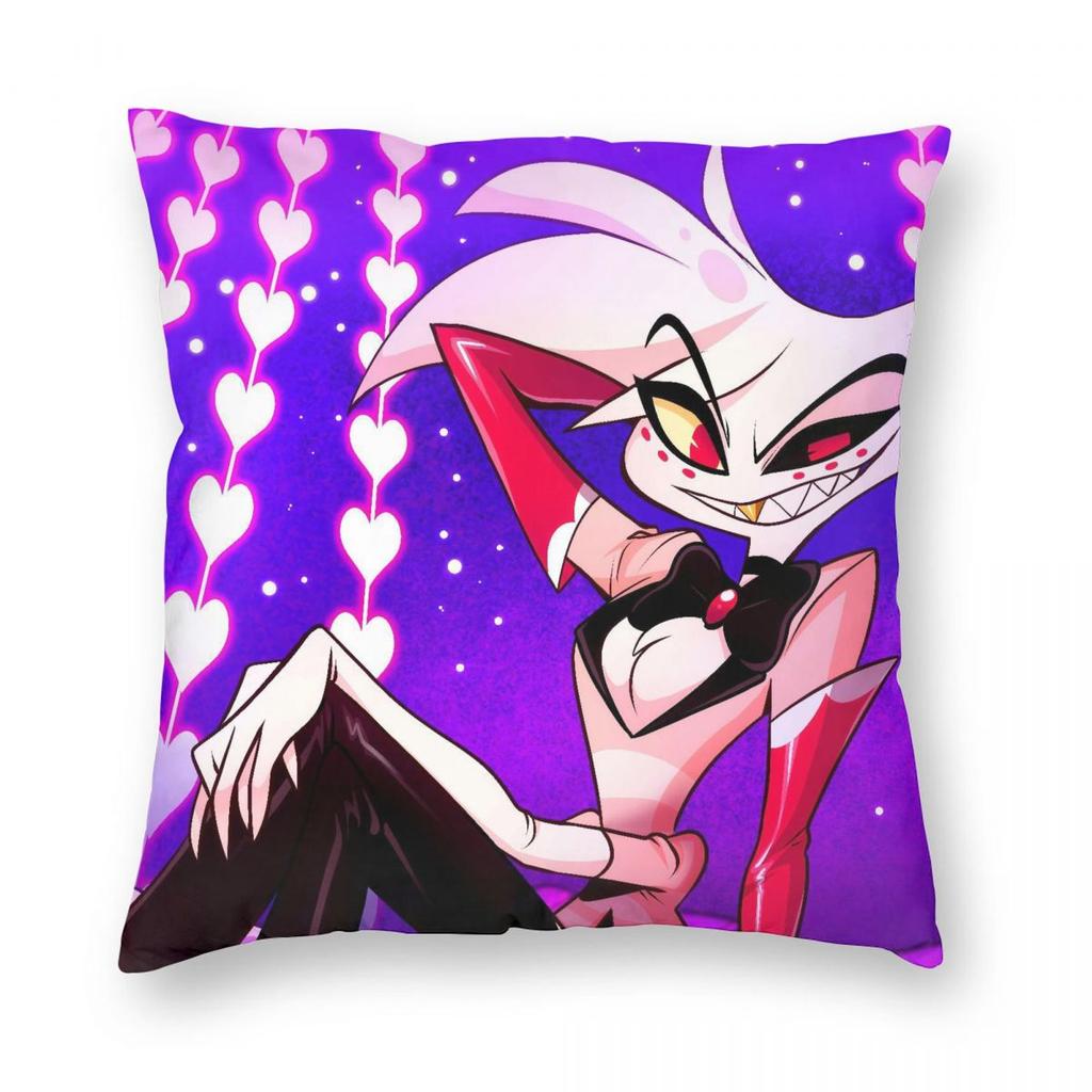 Hazbins Hotels Vox Kissenbezug Druck Polyester Kissenbezug Dekoration Kissenbezug Abdeckung Zuhause Quadratisch 45X45cm