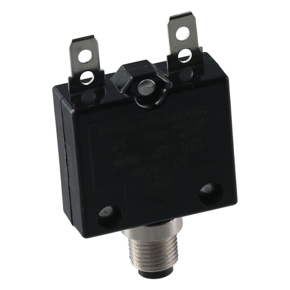 50Vdc Dc Circuit Breaker 5-30A Manual Reset Button Overload Protector  Current Protector