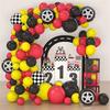 111Pcs/set Monster Racing Themed Balloon Arch Wreath Kit  Truck Kids Birthday Party Supplies Car Birthday Decoration Set