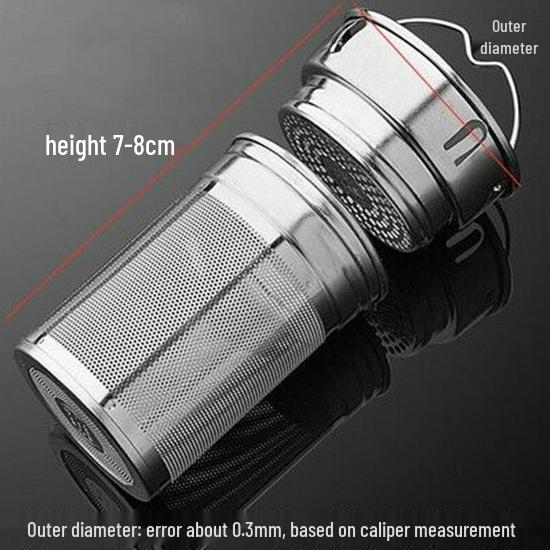 304 Stainless Steel Tea Strainer with Glass Thermos Cup and Separator