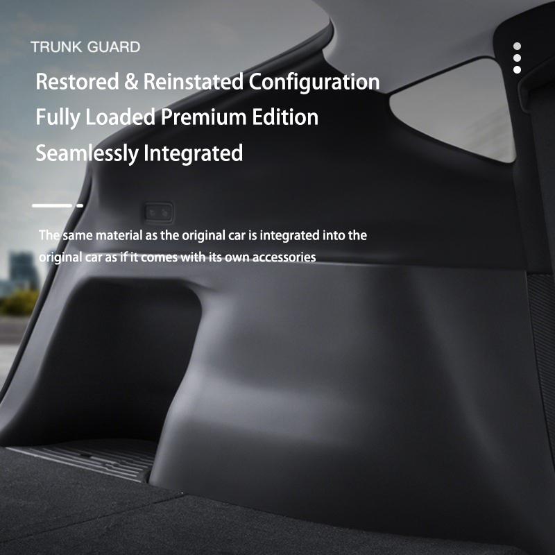 For Tesla ModelY Juniper2025 Trunk Side Guards TPE Full Cover Fluff Surface Corner Protection Pads Interior Protector Accessorie