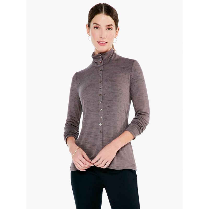 

Knitting Long Sleeve Pullover Shirt Button Unopened into Polo Collar Top 24 Spring and Summer New European and American plus Size Women s Clothes Brown Flower dot PP