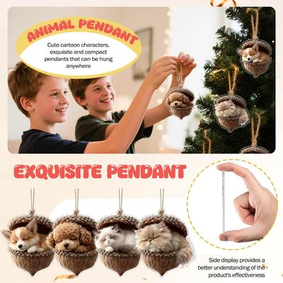 Colgante Decorativo de Navidad Árbol de Navidad Árbol de Navidad y Decoración de Caja de Regalo