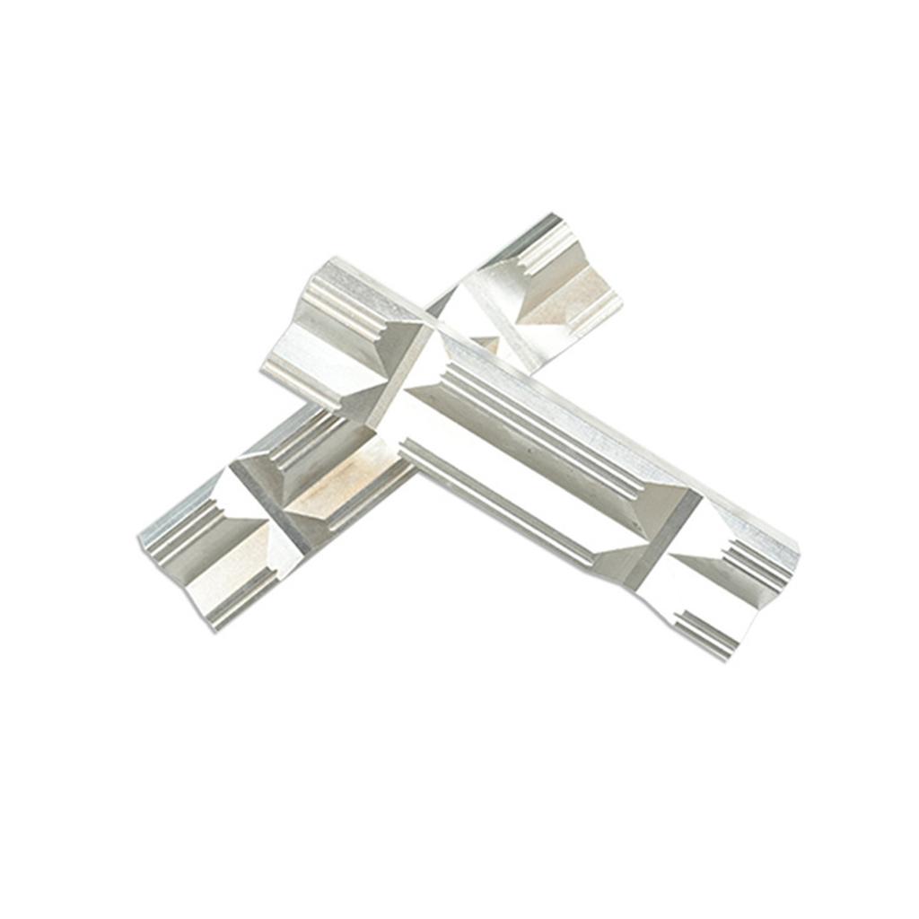 2Pcs Vise Jaw Pad Soft Magnetic Vise Jaw Pad Aluminum Multipurpose Jaw Protectors Metal Clamps Jaw Flat Cover Silver Jaw