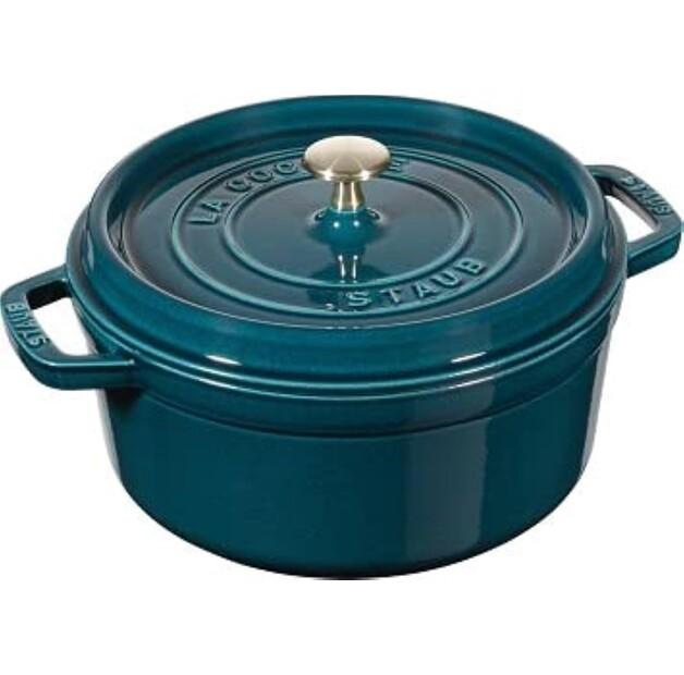 Кокотница Zwilling Staub круглый 24см зеленый 3,8л (40508-654-0)