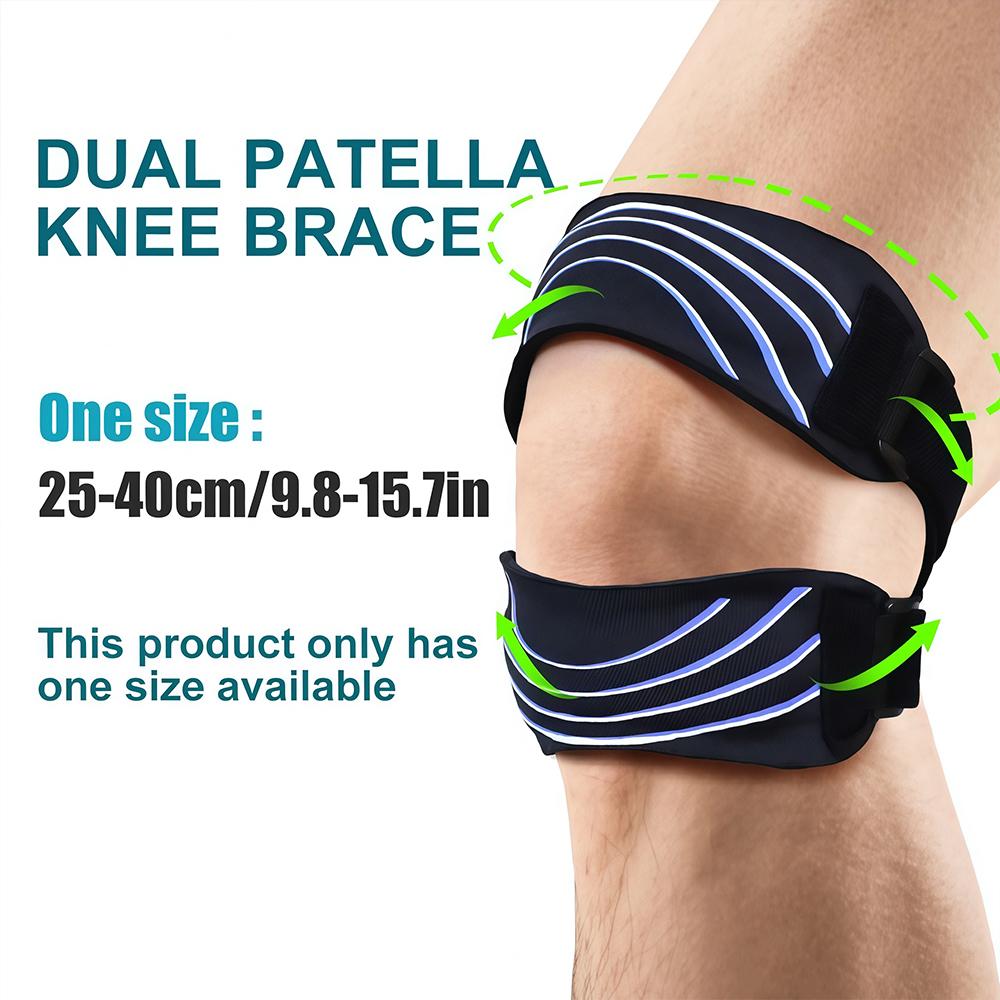 1/2PCS Patellar Tendon Support Strap Knee Pain Relief, Adjustable Knee Strap for Running, Jumper, Tennis, Sports Injury Recovery