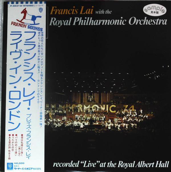 LP Record FRANCIS LAI, ROYAL PHILHARMONIC ORC - Recorded Live At The Royal Albert H P8531W Warner Bros 1975 Japan Soundtracks & Musicals Used