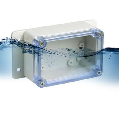 ABS Plastic Dustproof Waterproof IP66 Electrical Boxes Hinged Shell Outdoor Universal Project Enclosure Clear Cover