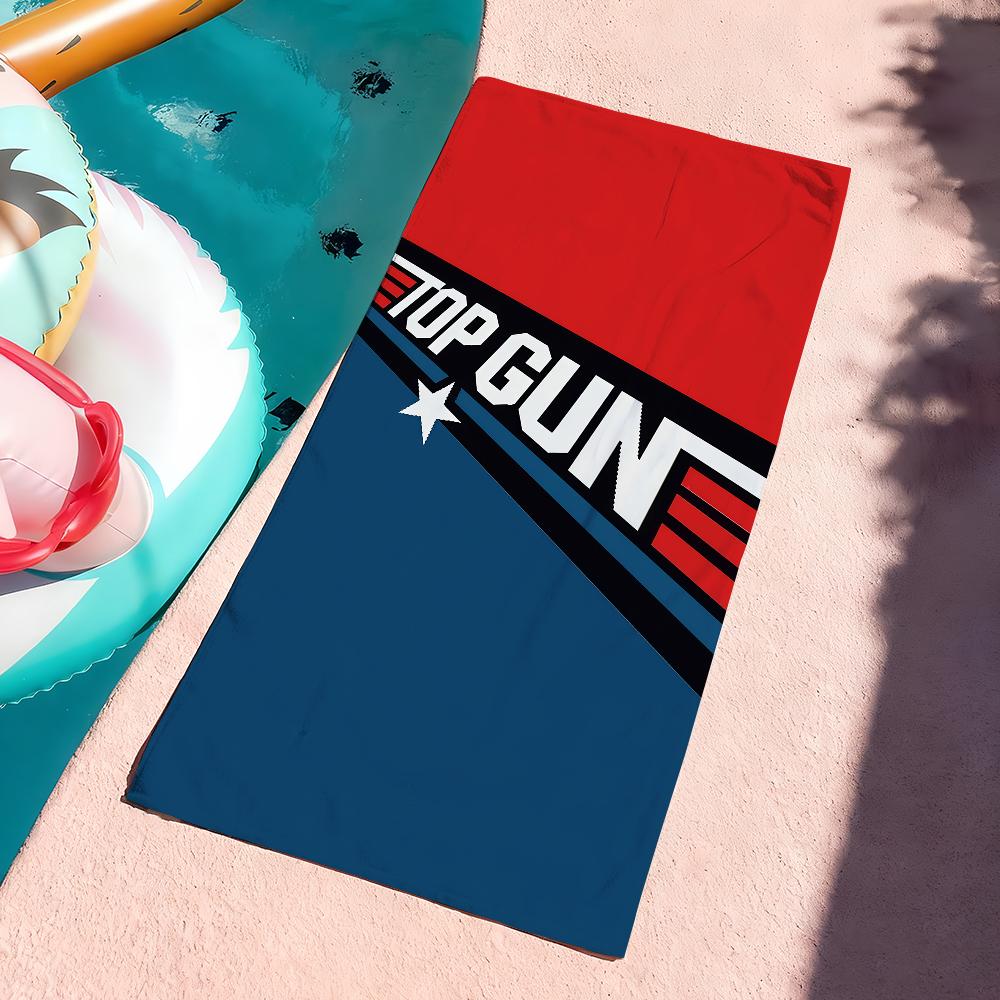 Movie T-Top Gun M-Maverick Beach Towel For Beaches Yoga Studios Gyms Hot Springs Swimming Pools And Picnics