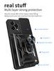 Armor Funda For Honor 200Lite Case Shockproof Armor Slide Camera Protect Phone Case For Honor 200 Lite 5G Ring Stand Back Cover