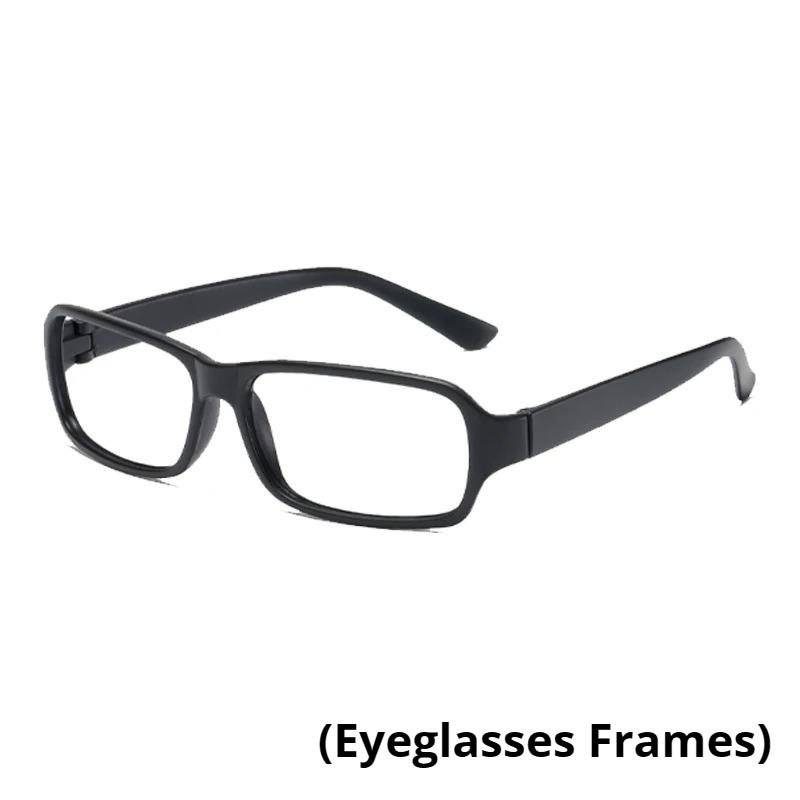 Retro Square Glasses Frame Neutral Fashion Retro Glasses Frame Men'S And Women'S Classic Solid Color Lens Free Glasses Frame