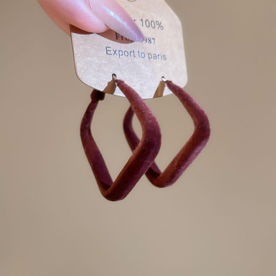 Silbernadel Leopard Harz Geo Runde Ohrringe, Retro Myer Stil, Nischen Design für Frauen