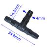 Adattatore splitter per ugello di irrigazione con connettore a 3 vie per tubo da giardino 4/7 da 10 pezzi