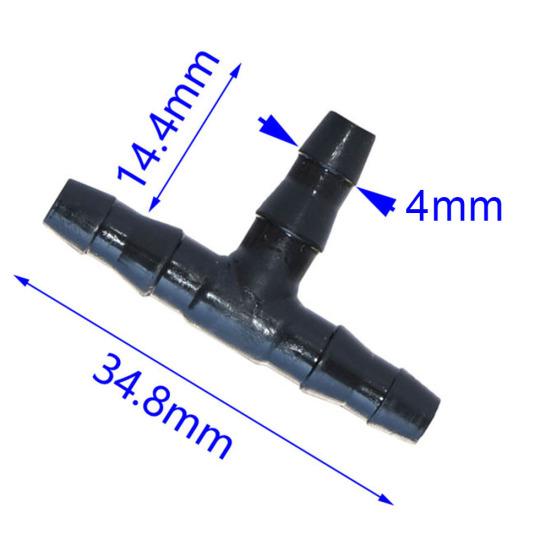 Adattatore splitter per ugello di irrigazione con connettore a 3 vie per tubo da giardino 4/7 da 10 pezzi