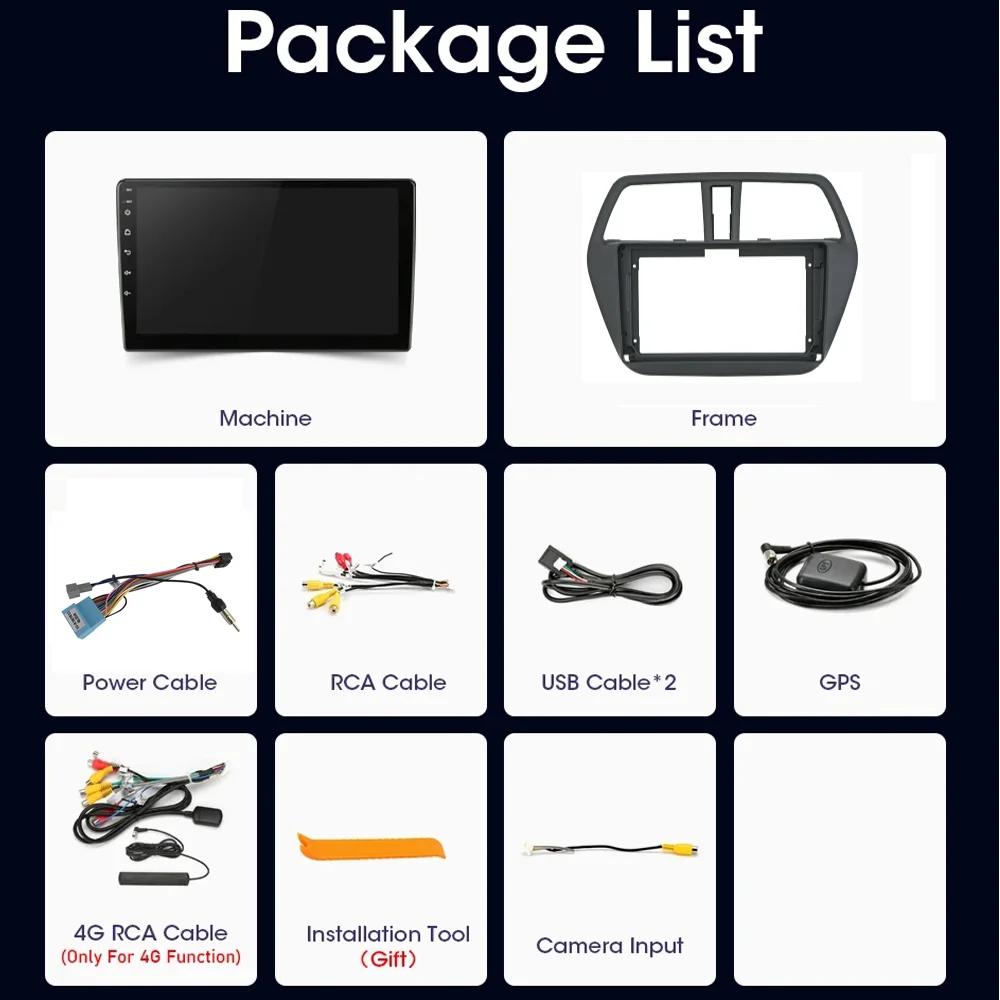 2 Din Android 12 Auto Car Radio Multimedia Video Player For Suzuki SX4 S-Cross 2014-2025 Carplay Navigation GPS Stereo Autoradio