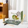 New Transparent Glass Matcha Bowl Smooth with Pouring Spout Japanese Tea Set Reusable Matcha Whisk Set Tea Lovers