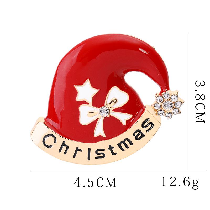 Versatile Cartoon Christmas Tree Brooch with Alloy & Diamonds for Halloween & Christmas