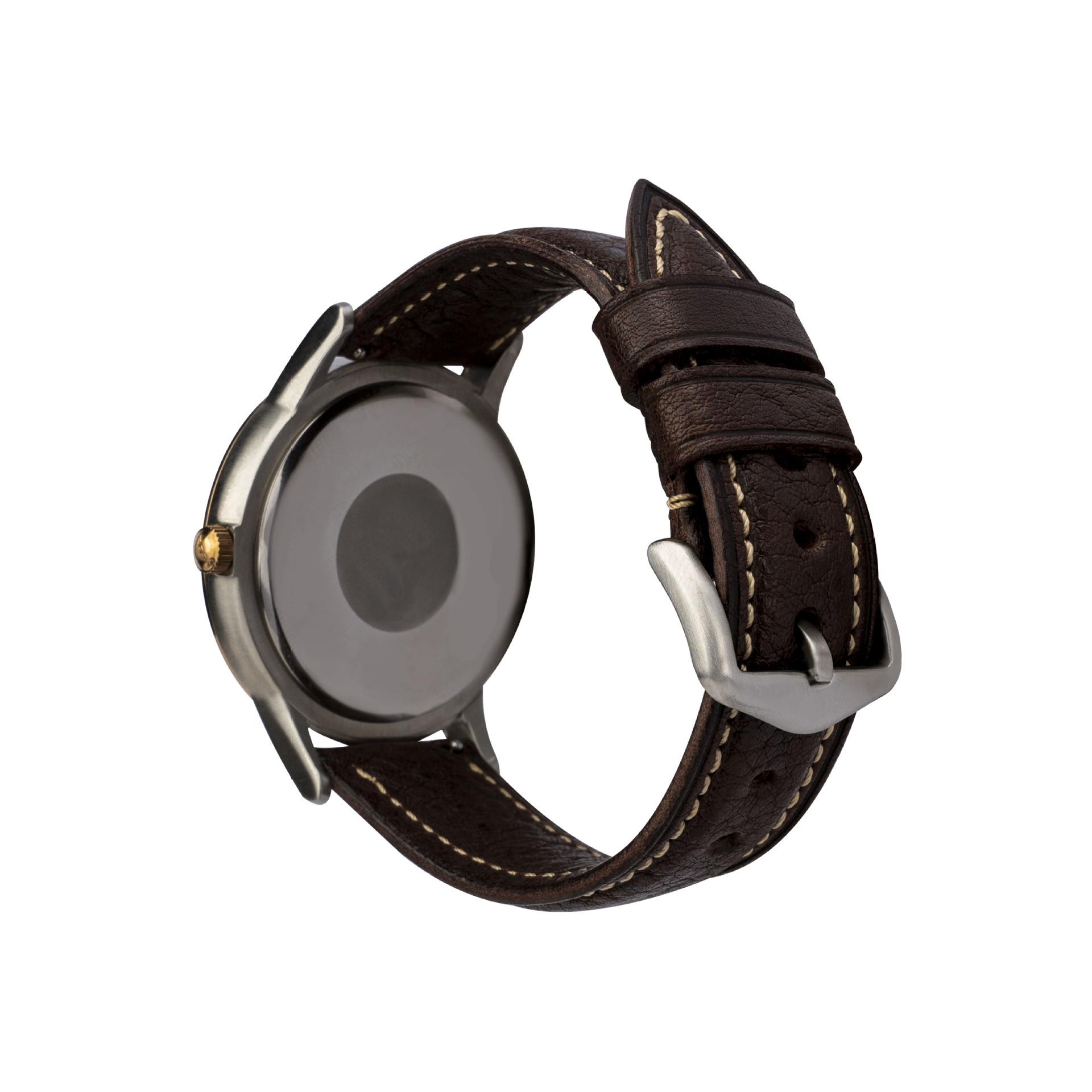 

High-Quality Genuine Leather Watch Strap, Suitable For Card K Western Europe Huawei Cowhide Watch Chain, Vegetable Tanned Cowhide Men S Leather Strap. 18mm