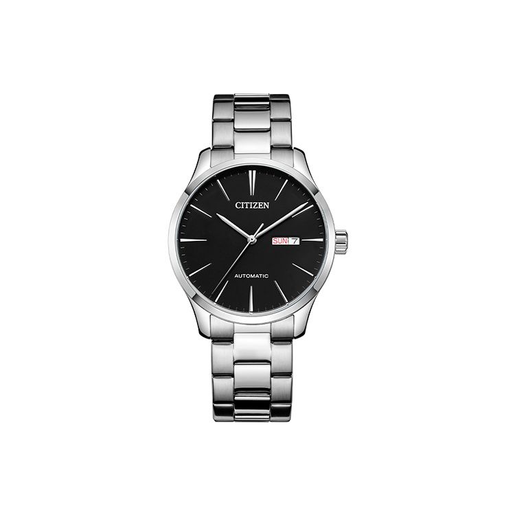 Citizen Classic Mechanical Watch With Date Display And Day Display Men watches Black NH8350-83E Regular Watch Box,Black