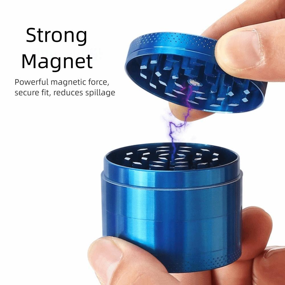 Grinder Zinc Alloy 4-Layer Grinder Non-Stick Coated Pollen Scraper Metal Grinder 40mm Size Portable Grinder Rolling Accessories