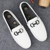 Fashion Men's Lightweight Genuine Leather Formal Leather Shoes Soft Comfortable Non-slip Casual Men's Wedding Groomsman Office Loafers