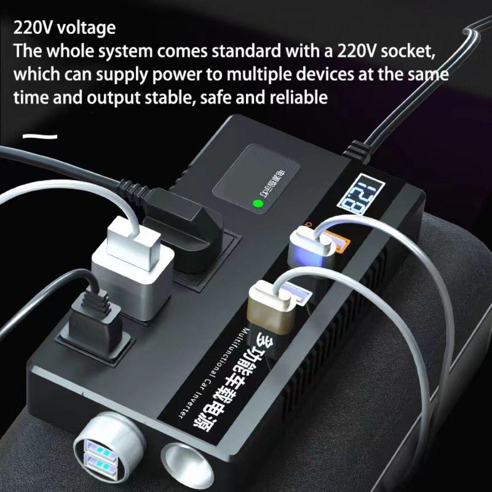 12V/24V To 220V Car Inverter Universal Car Power Converter Car Converter Socket  For Cars/trucks